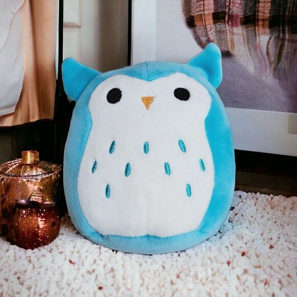 Kellytoy Other - Squishmallow Winston the Owl 5" Plush Teal Turquoise KellyToy 2018 Retired